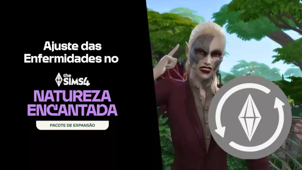 Imagem do pacote de expansão The Sims 4 com personagem e logo do jogo.